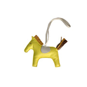 Pre-owned Hermes Yellow Rodeo MM in Milo Lambskin