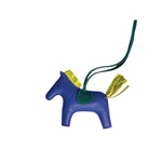 Pre-owned Hermes Blue&Yellow Rodeo MM in Milo Lambskin