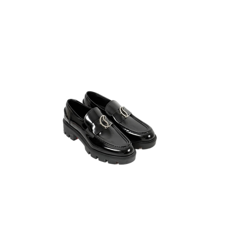Christian Louboutin Leather Loafer Shoes #37.5