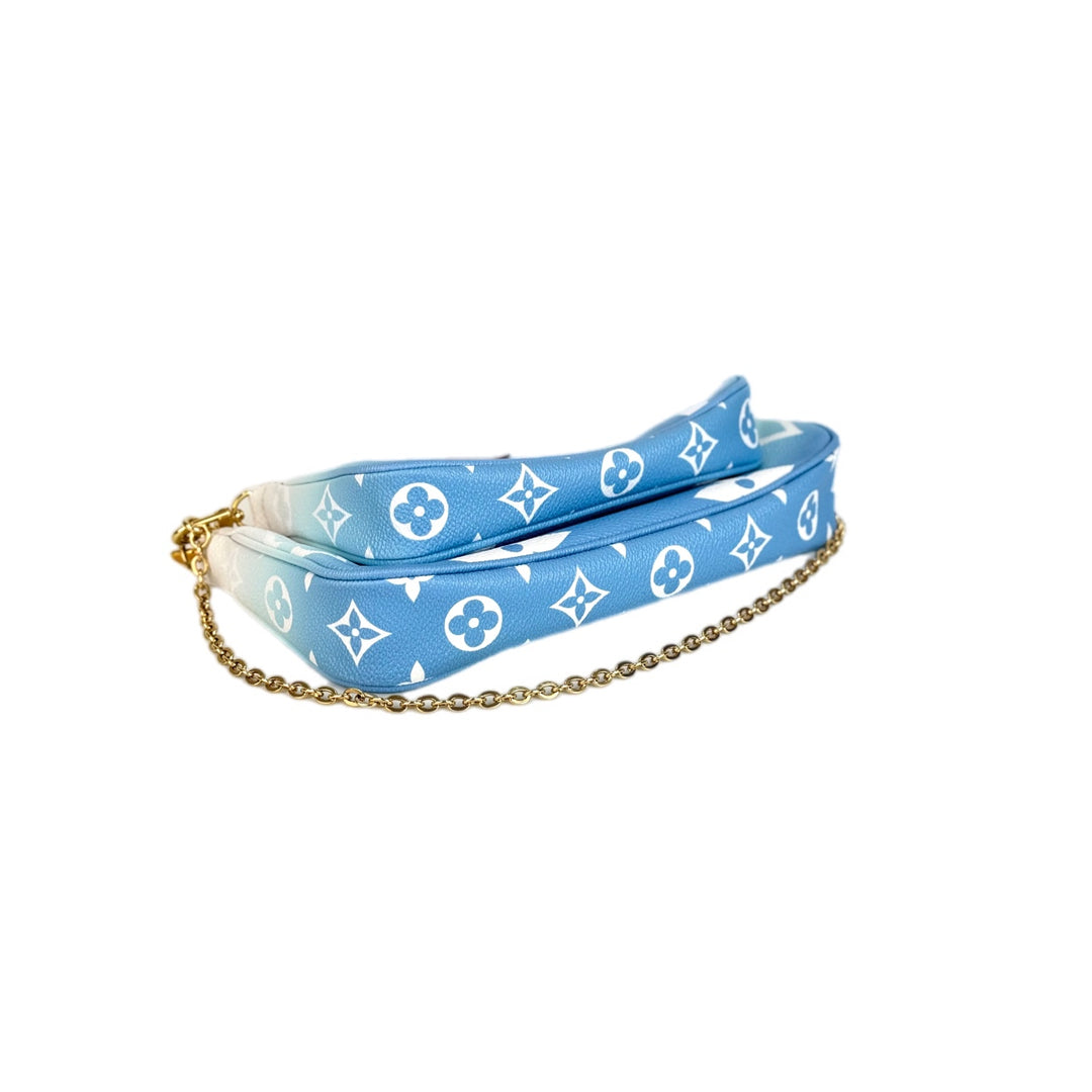 Louis Vuitton Multi Pochette Métis Blue Monogram Bag