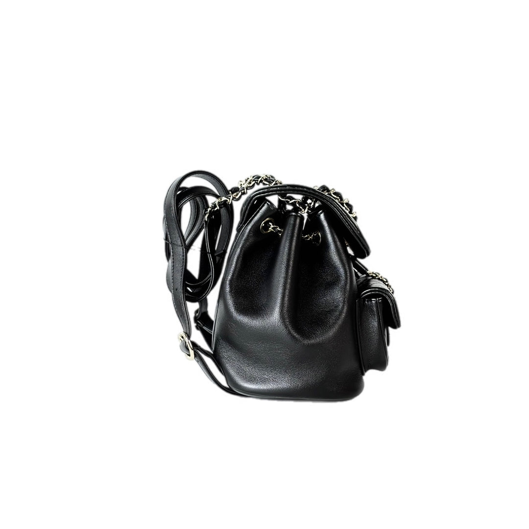 Chanel Backpack Duma Bag Black