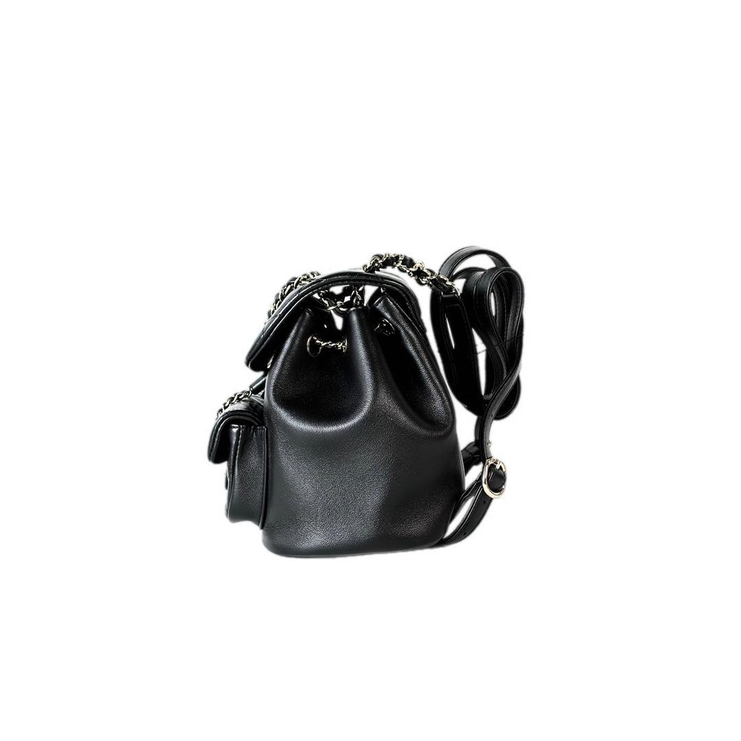 Chanel Backpack Duma Bag Black