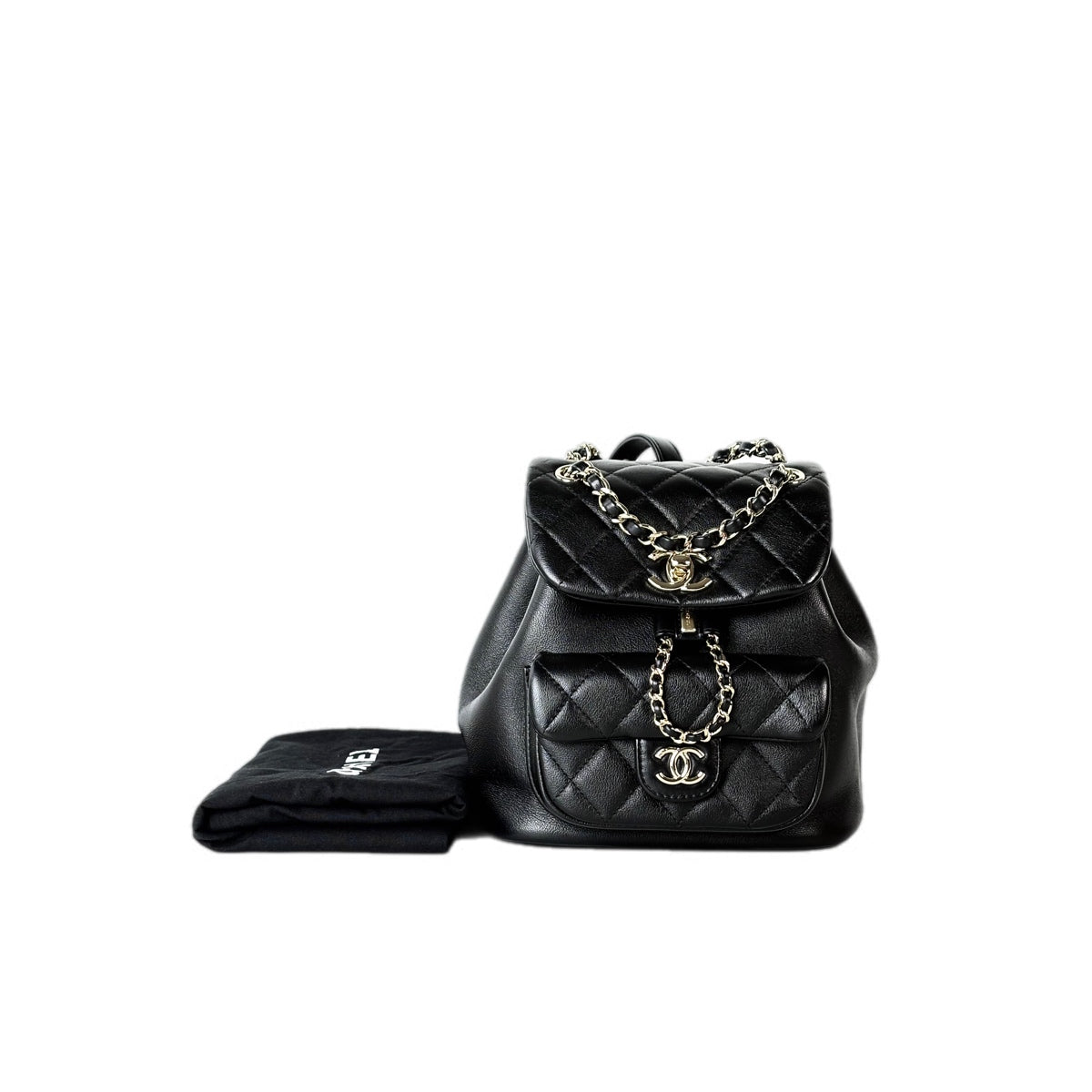 Chanel Backpack Duma Bag Black