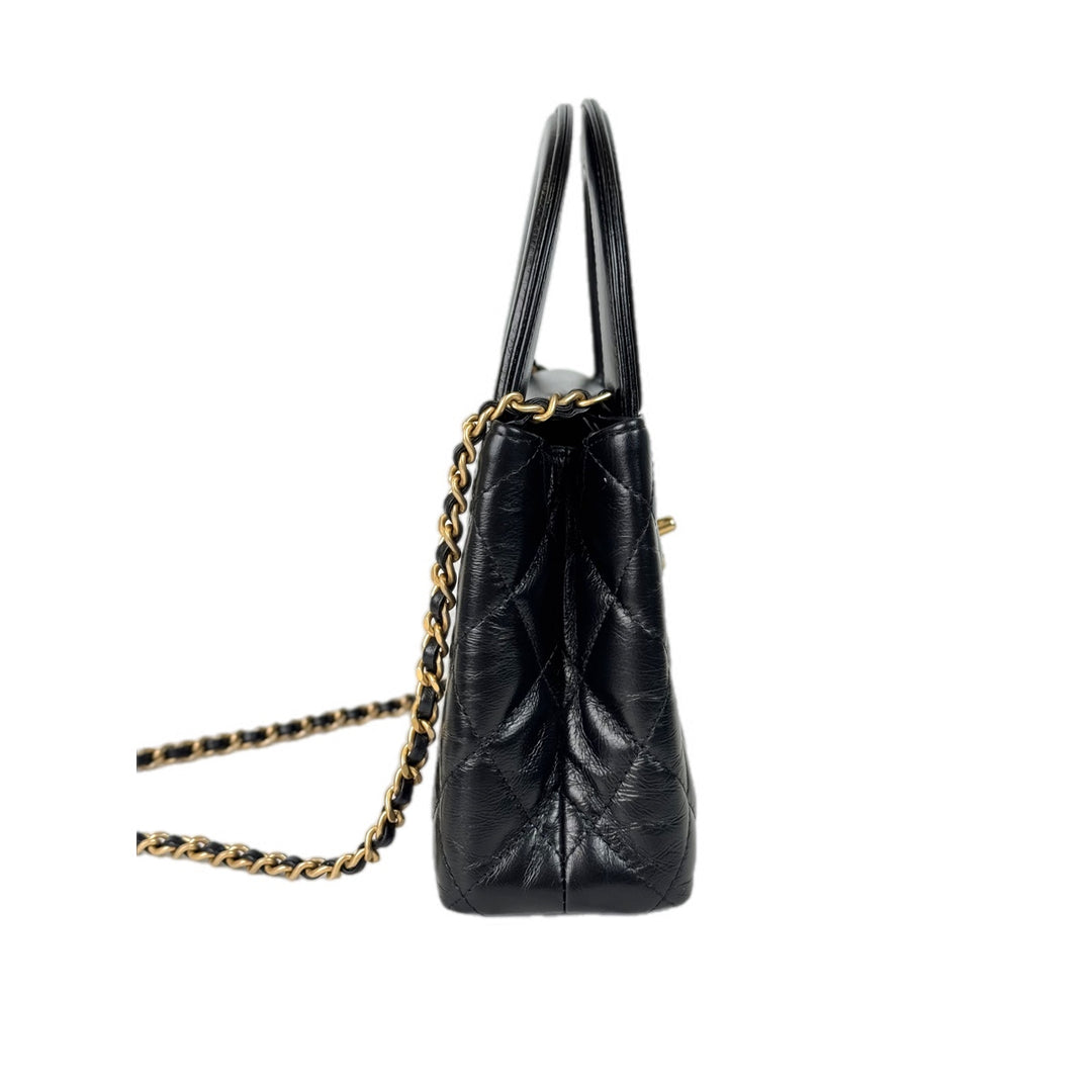 Chanel Black Mini Kelly Tote Bag GHW