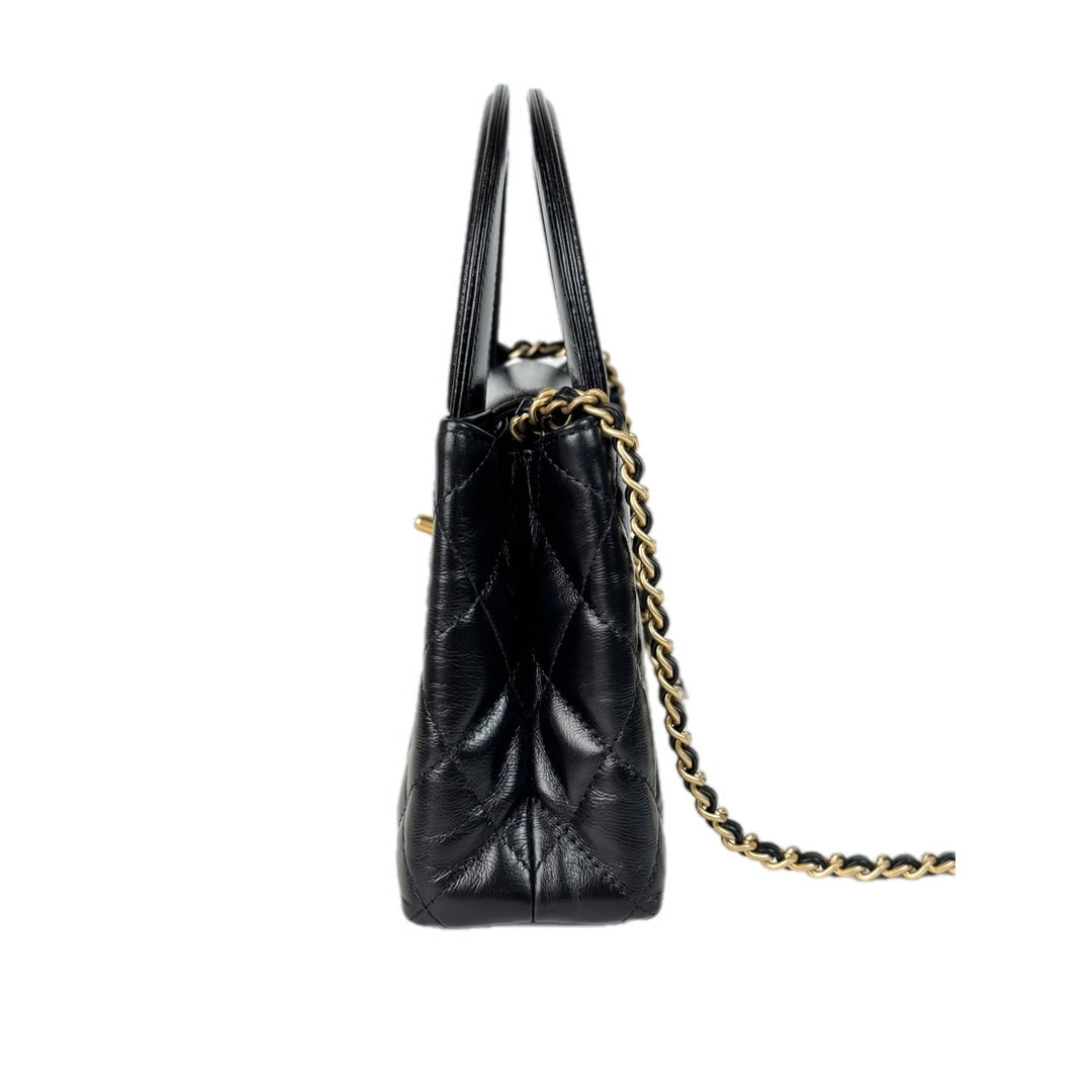Chanel Black Mini Kelly Tote Bag GHW