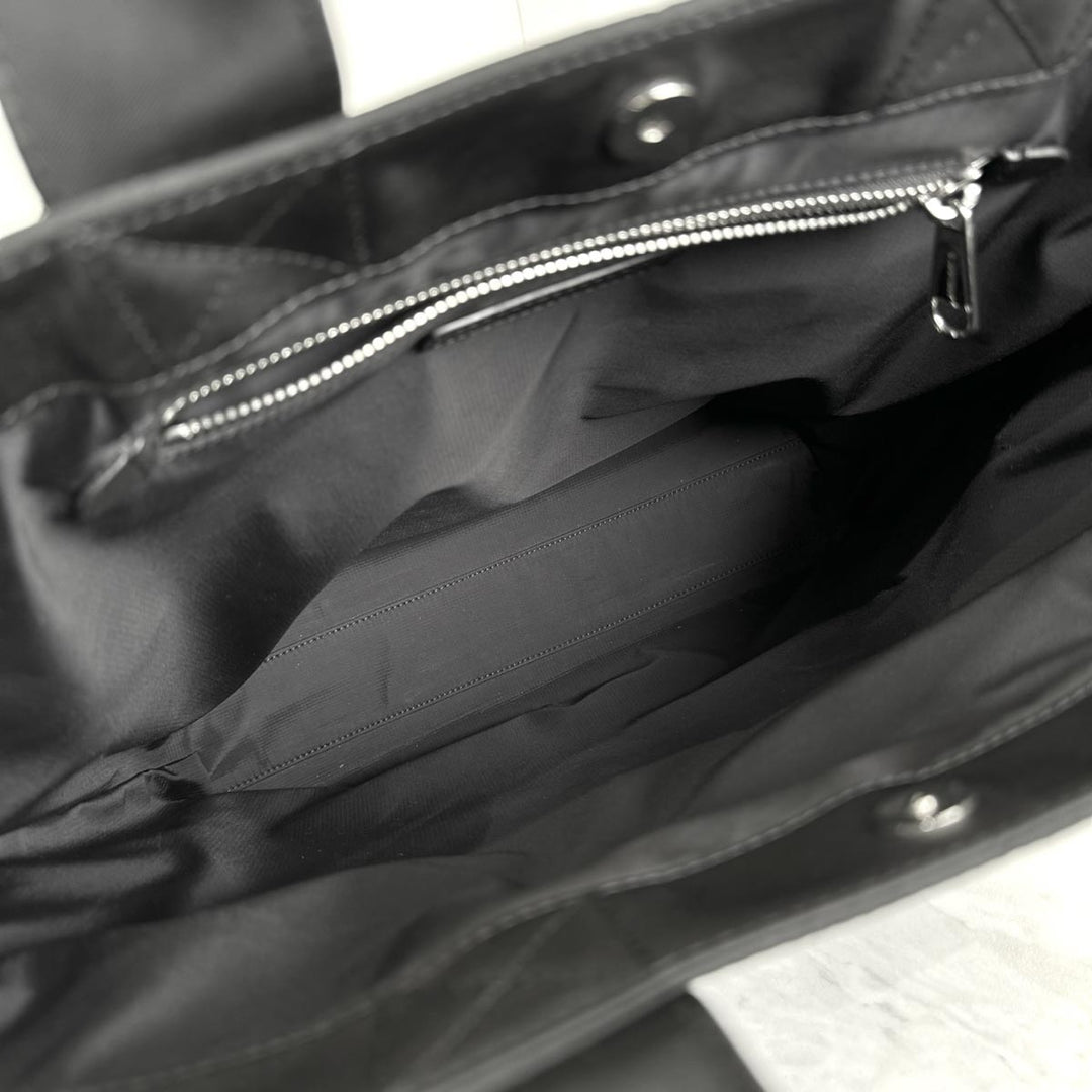 Burberry Shopping Tote Black Nylon with Strap