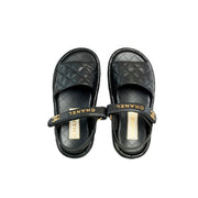 Chanel Lambskin Black Sandals 36C