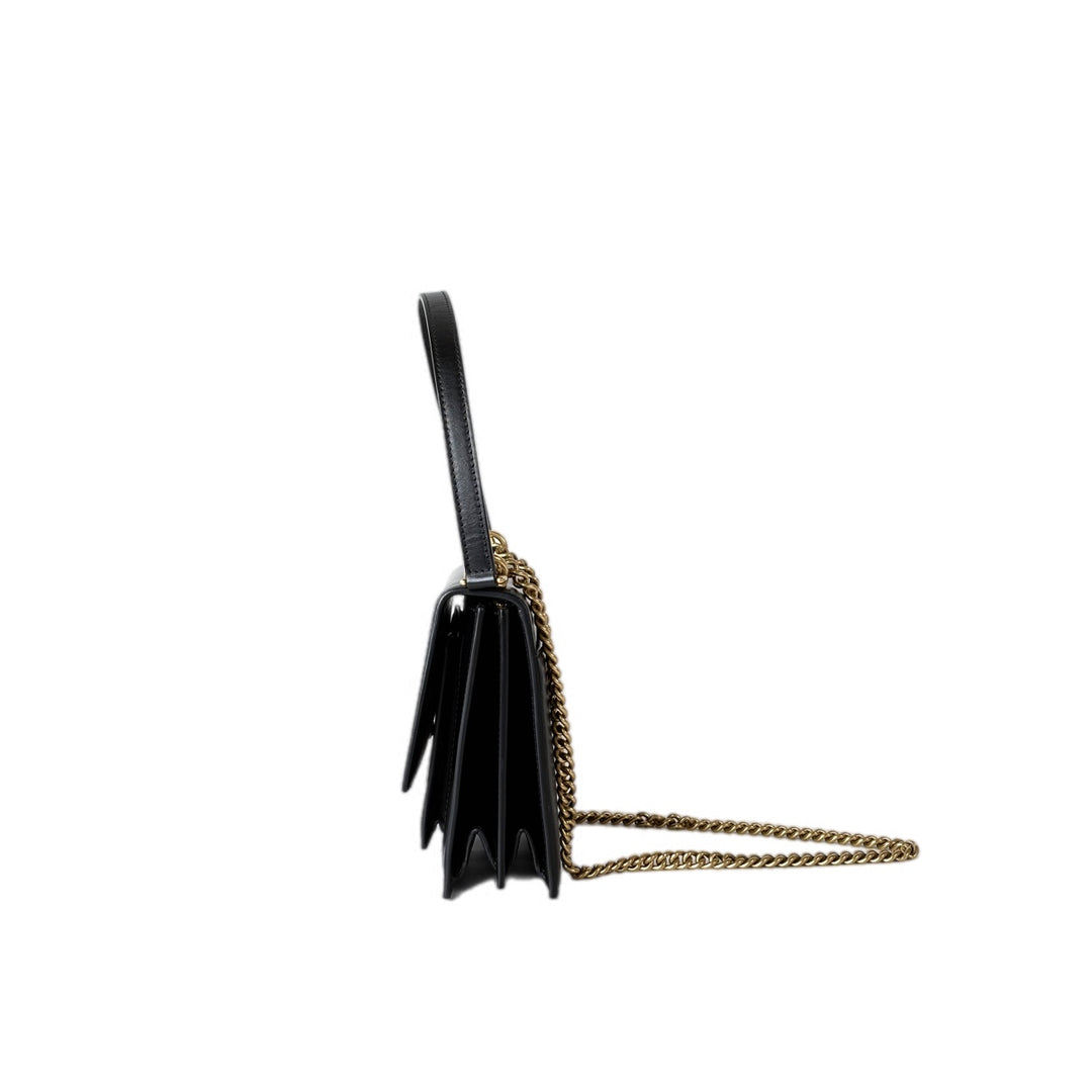 Balenciaga Sharp S Leather Shoulder Bag Black