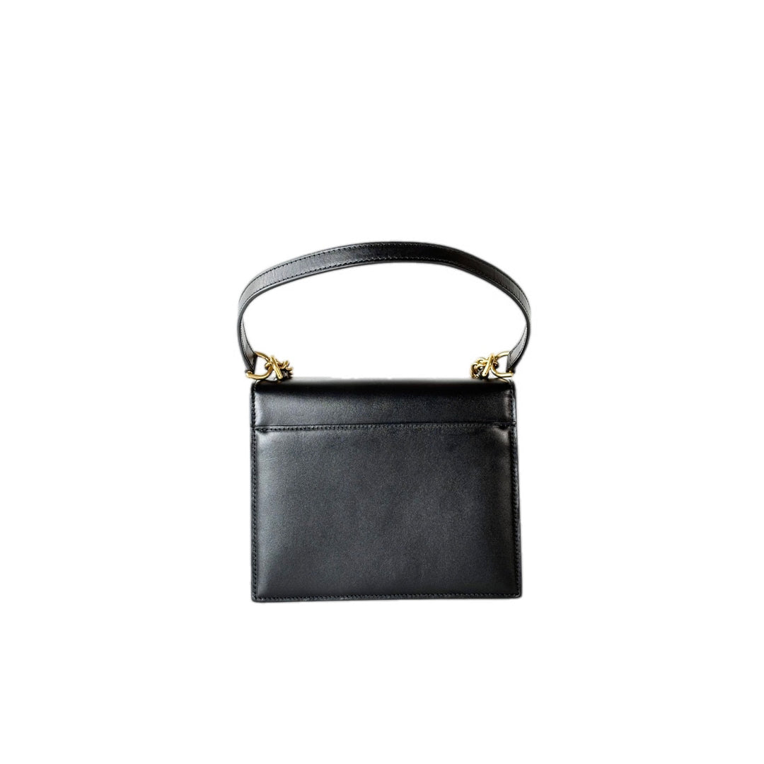 Balenciaga Sharp S Leather Shoulder Bag Black