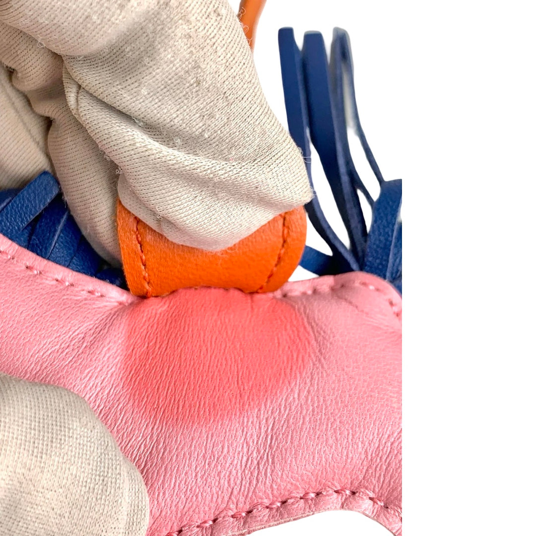 Pre-owned Hermes Pink&Blue Rodeo PM in Milo Lambskin - photo 5