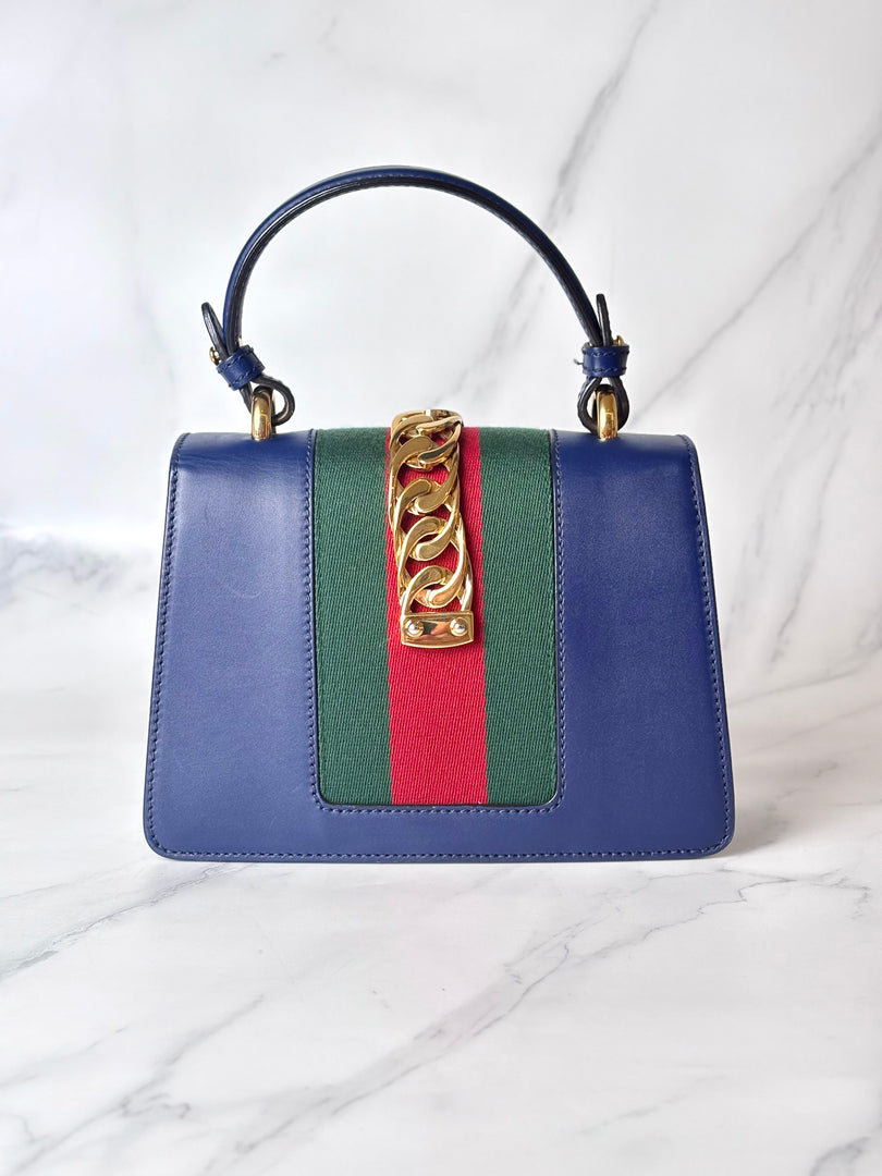 Gucci Sylvie Blue Small Bag