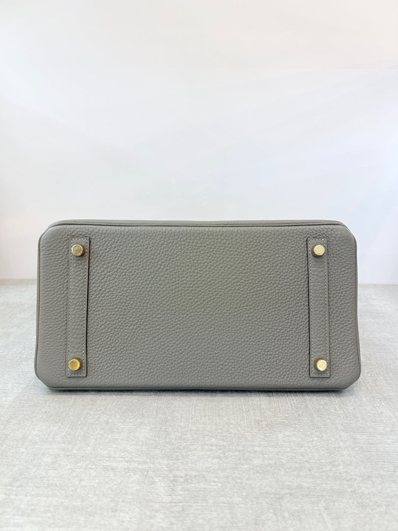 Hermes Birkin 30cm Gris Meyer Togo Bag