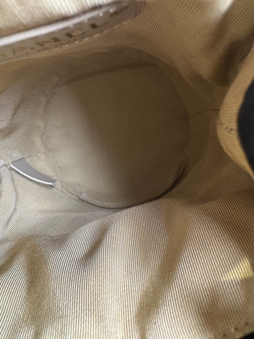 Chanel Bucket Bag Black Velvet With Crystal Crush