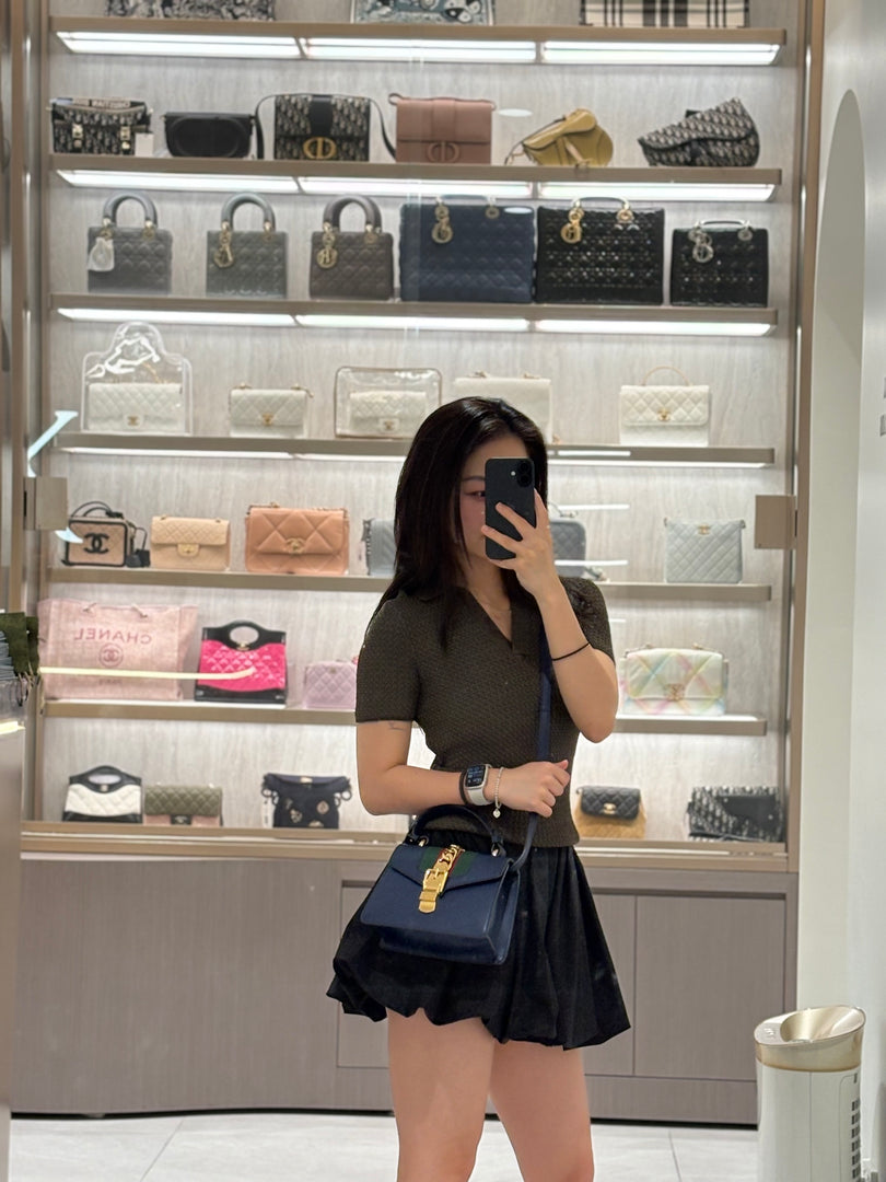 Gucci Sylvie Blue Small Bag