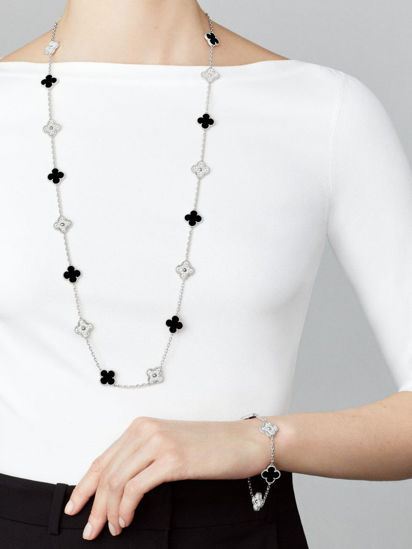 VCA Alhambra  Bracelet Black Diamond