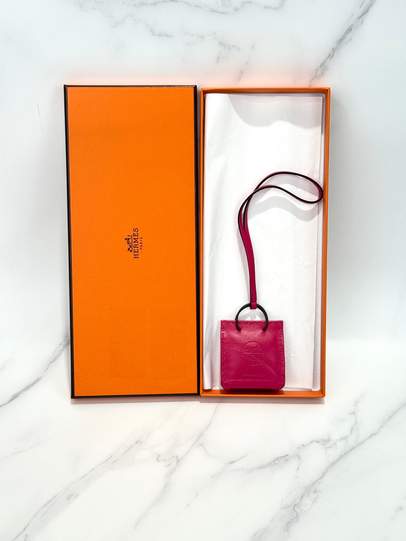 Hermes Sac Pink Bag Charm