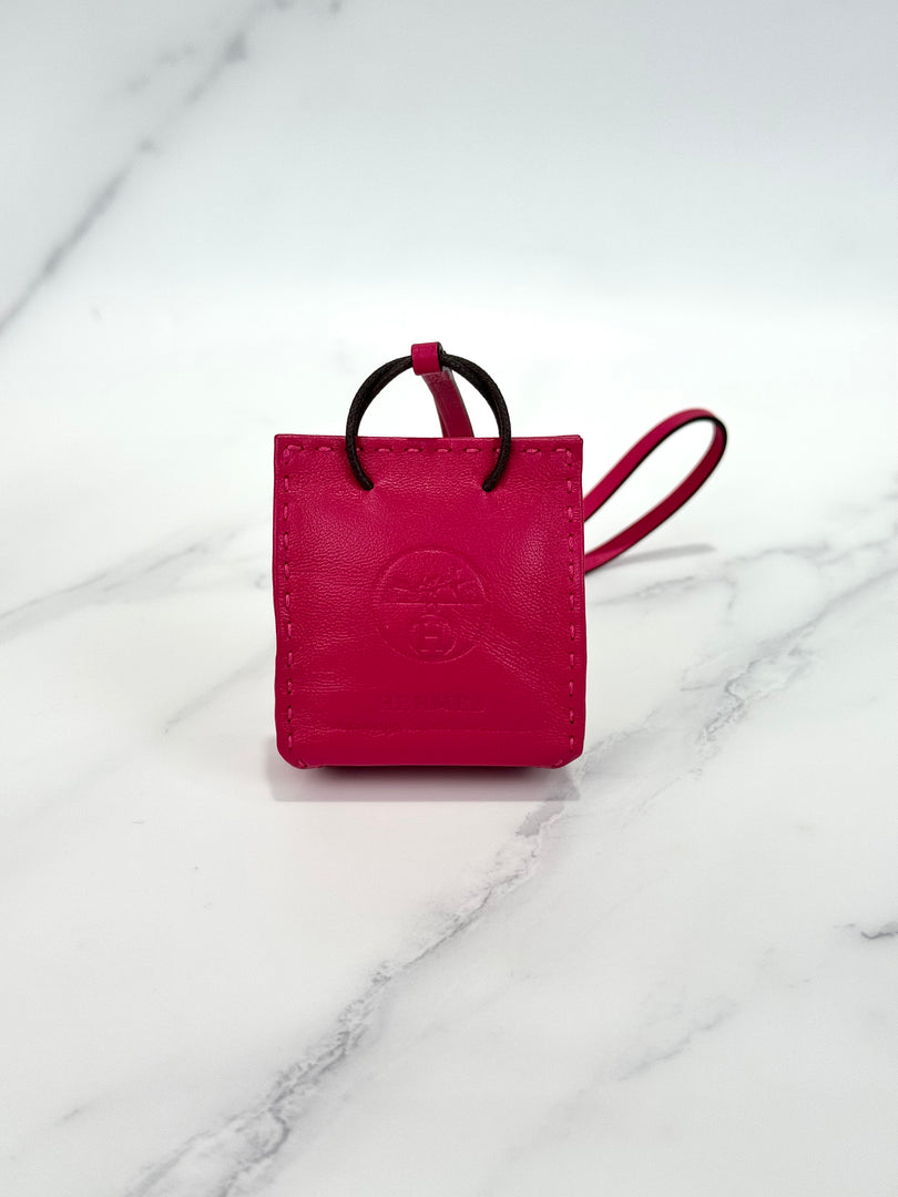 Hermes Sac Pink Bag Charm
