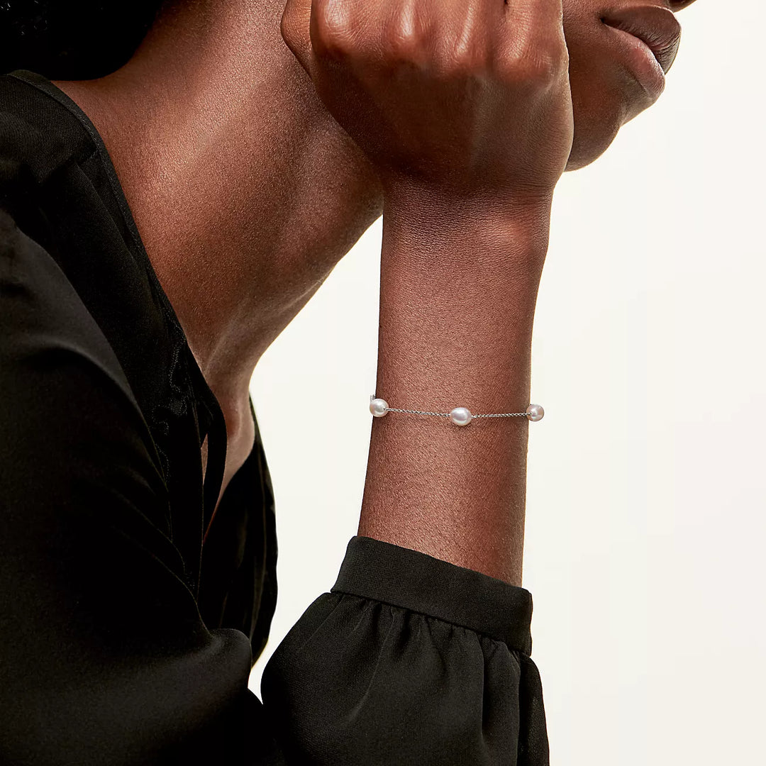 Tiffany Silver Pearls by the Yard Bracelet 