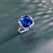 Natural Tanzanite and Diamond Ring - Jiaxyk