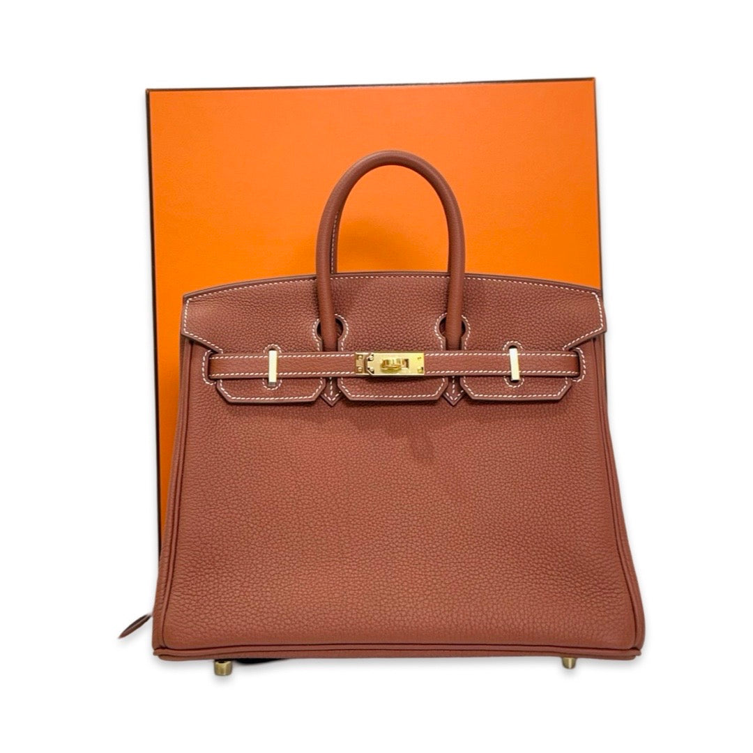 Hermes Birkin 25 Togo 4E Sienne JK Store