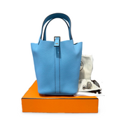 Hermes Picotin 18 P3 Bleu Du Nord - Jiaxyk