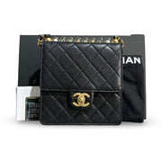 Chanel Crystal Pearl Black Flap Bag - Jiaxyk
