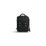 Chanel Black Filigree Vanity Case - Jiaxyk