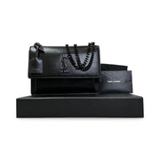Saint Laurent Medium Black Sunset Bag - Jiaxyk