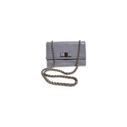 Ferragamo Grey Vara Ginny Leather Crossbody Bag - Jiaxyk