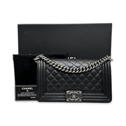 Chanel Black Medium Boy Bag SHW - Jiaxyk