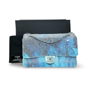 Chanel Large Blue Sequin Waterfall Flap Bag - Jiaxyk