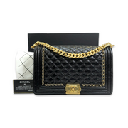 Chanel Large Boy Bag Shiny Calfskin - Jiaxyk