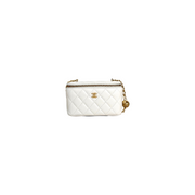 Chanel White Vanity Case with Pearl Crush - Jiaxyk