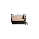 Chanel Medium Aged Calfskin Gabrielle Bag Beige and Black - Jiaxyk