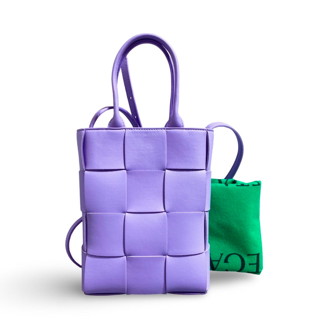 Bottega Veneta Mini Purple Cassette Tote Bag