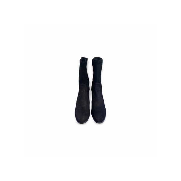 Stuart Weitzman Black Suede Heel Boots 40 - Jiaxyk