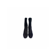 Stuart Weitzman Black Suede Heel Boots 40 - Jiaxyk