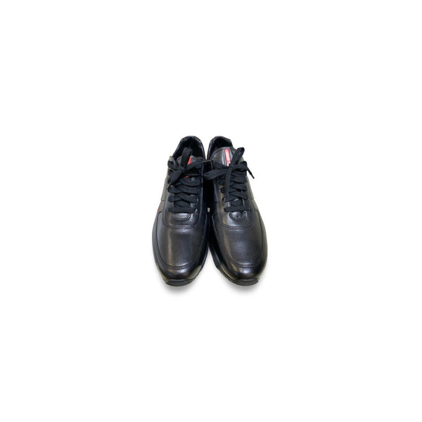 Prada Men’s Black Leather Sneakers 40 - Jiaxyk