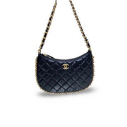 Chanel Black Lambskin Hobo Bag - Jiaxyk