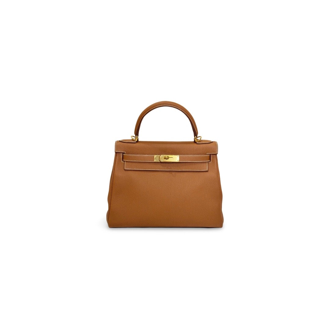 Hermes Kelly 28 Retourne Togo 06 Gold JK Store