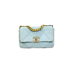 Chanel Small Blue Corduroy 19 Bag - Jiaxyk