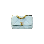 Chanel Small Blue Corduroy 19 Bag - Jiaxyk