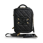 Chanel Black Filigree Vanity Case - Jiaxyk