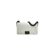 Chanel White Med Boy Bag - Jiaxyk