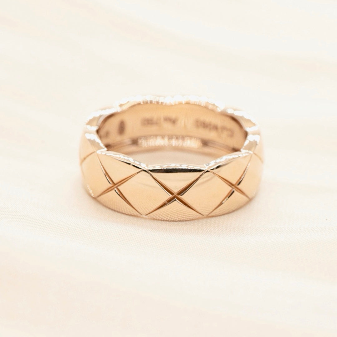 Chanel Coco Crush Ring Small Version 18K Beige Gold JK Store