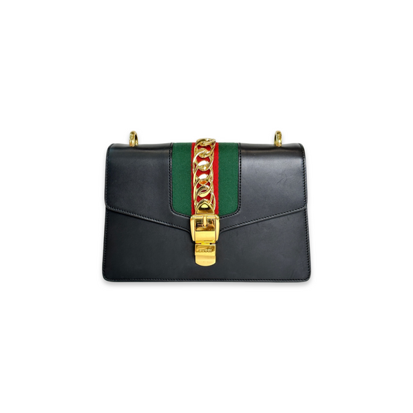 Gucci Small Black Sylvie Bag - Jiaxyk