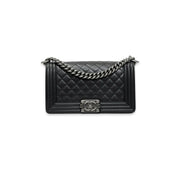 Chanel Black Medium Boy Bag SHW - Jiaxyk