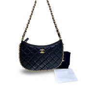 Chanel Black Lambskin Hobo Bag - Jiaxyk